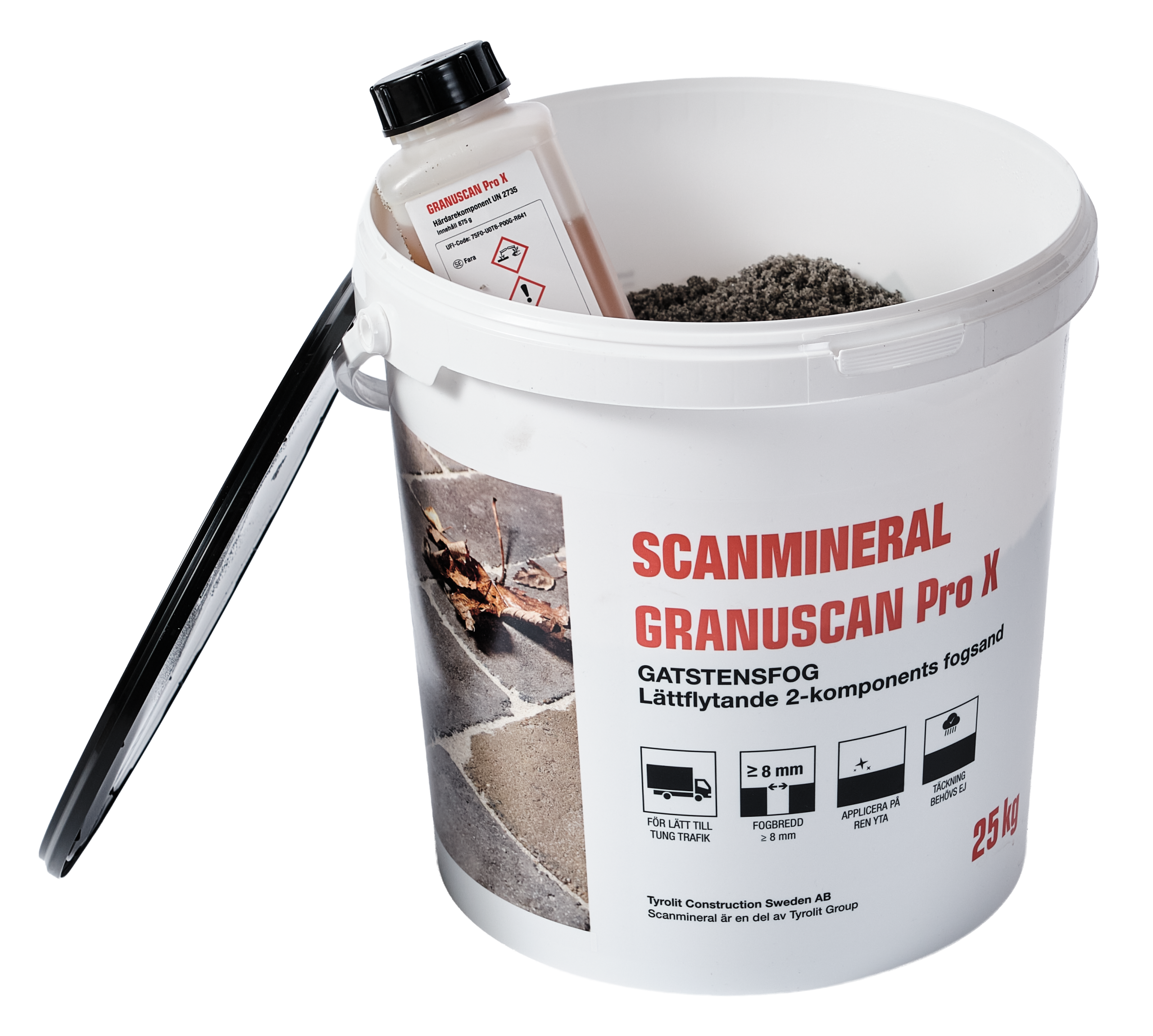Granuscan Pro X gatstensfog lätt till tung trafik